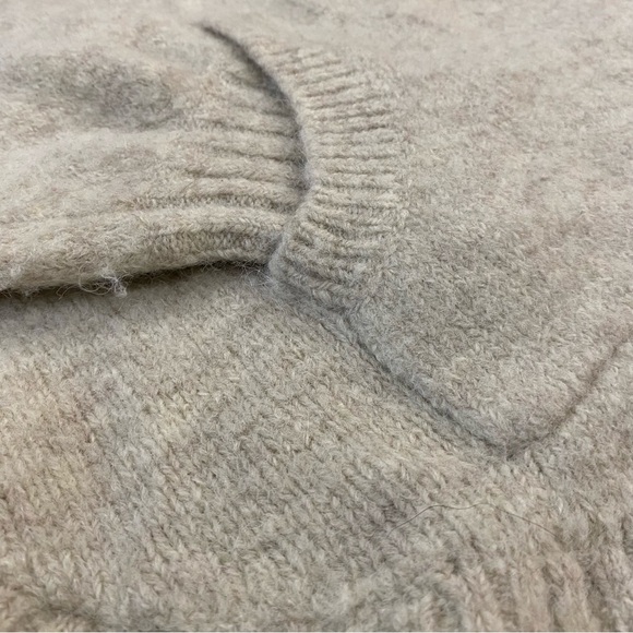 Madewell Womenโs Wilmington Hoodie Sweater Heather Parchment Size Small - Picture 5 of 11